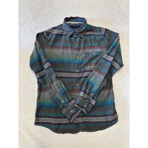 Stoic Mens Long Sleeve Button Down Shirt Small